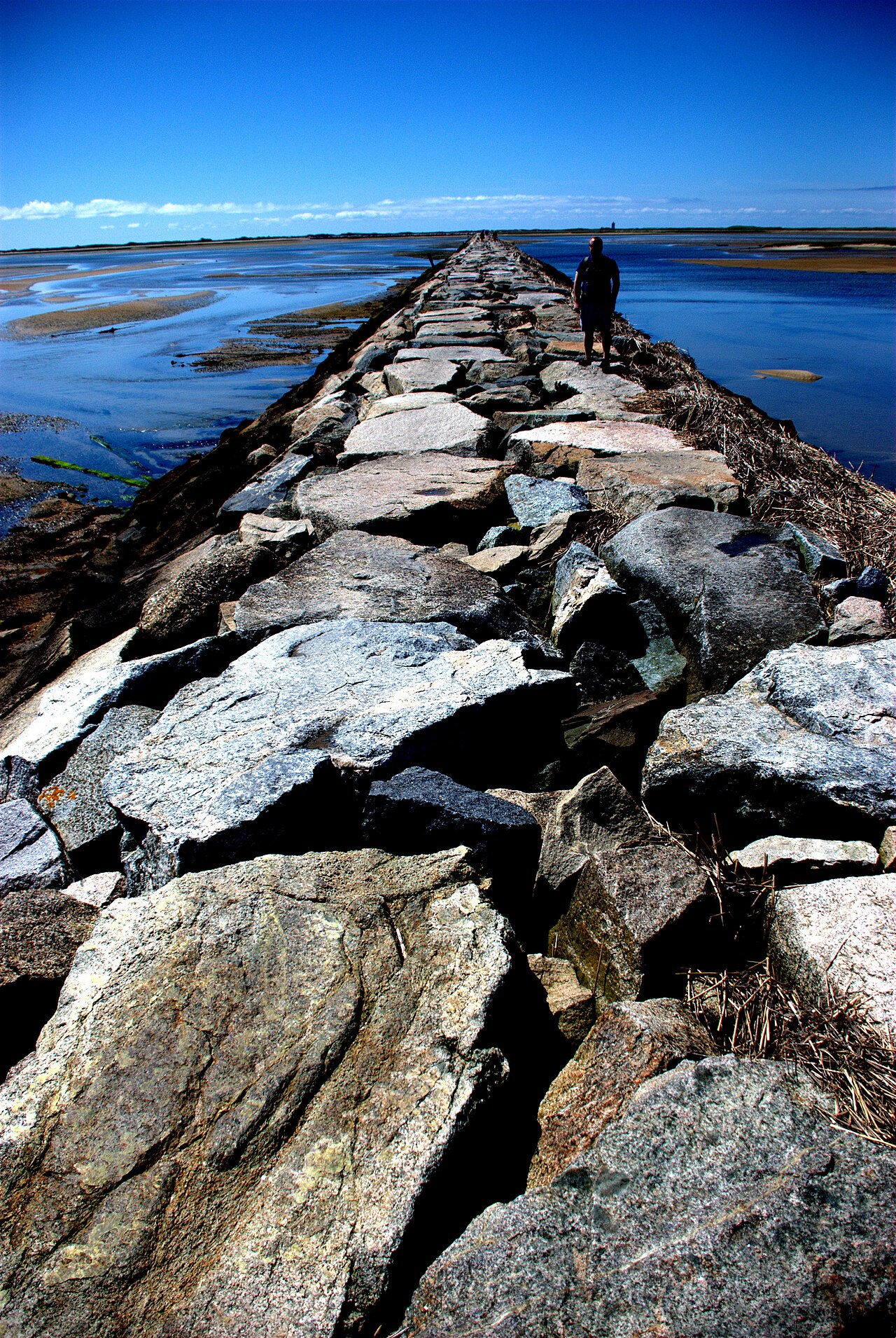 The breakwater in Provincetown, Cape Cod